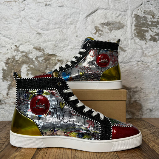 Christian Louboutin High Multicolor Sequen Sneaker Sz 12.5 (45.5)