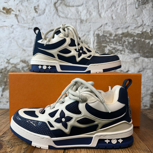 Louis Vuitton Navy White Skate Sneaker Sz 7.5 (6LV)