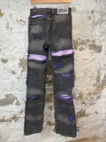 Who Decides War Green Purple Stained Glass Gray Jeans Sz 30