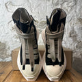 Rick Owens Jumbo Lace Abstract Black Milk Sneaker Sz 12 (45)