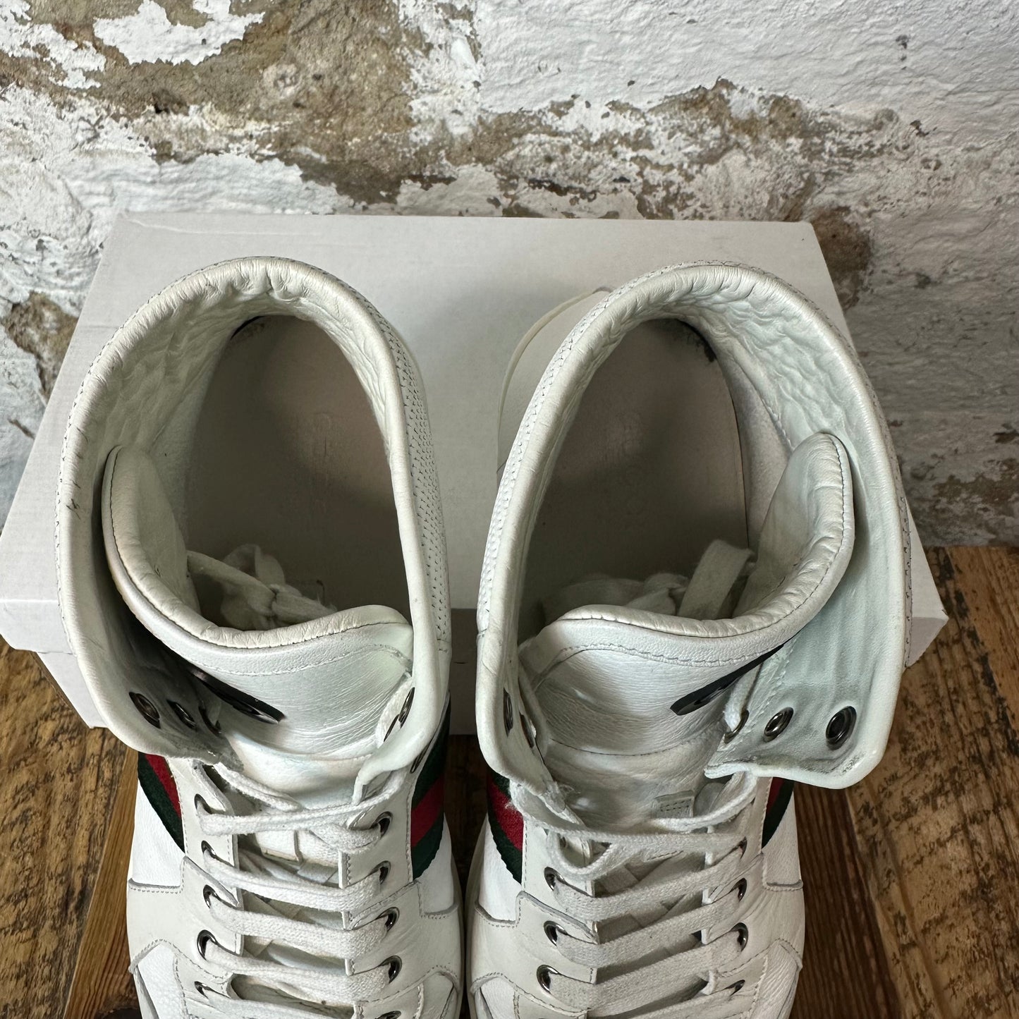 Gucci High Coda White Sneaker Sz 13.5