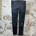 Amiri MX1 Crystal Patch Black Denim Jeans Sz 38