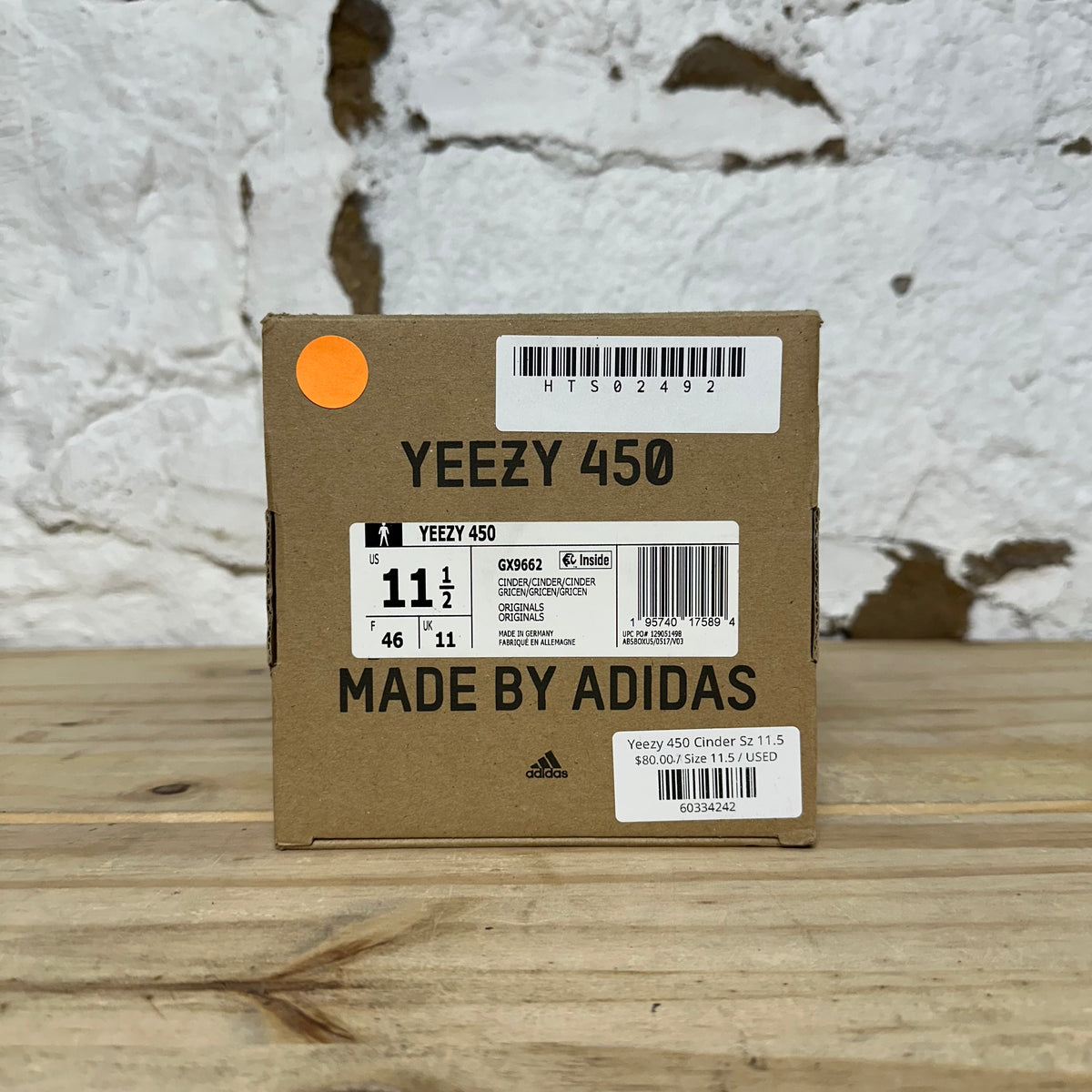 Yeezy 450 Cinder Sz 11.5