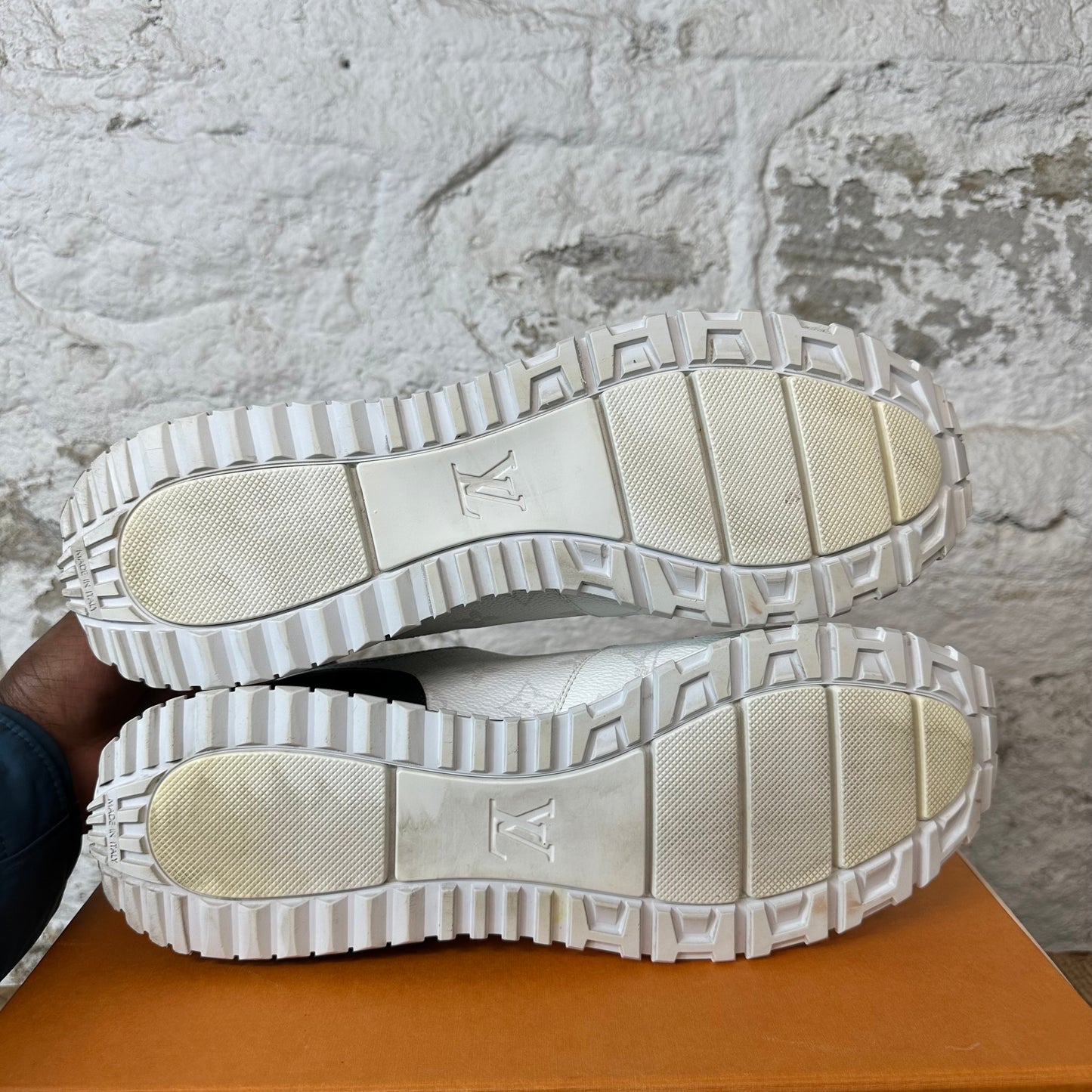 Louis Vuitton Damier Monogram Runaway Sneaker Sz 13.5 (12LV)