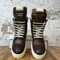 Rick Owens High Geobasket Brown Milk Sneaker Sz 8 (41)