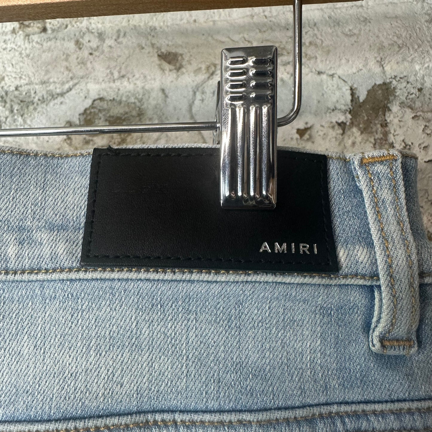 Amiri MA Drip Light Blue Denim Jeans Sz 33