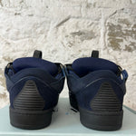 Lanvin Curb Black Lace Navy Sneaker Sz 10 (43)