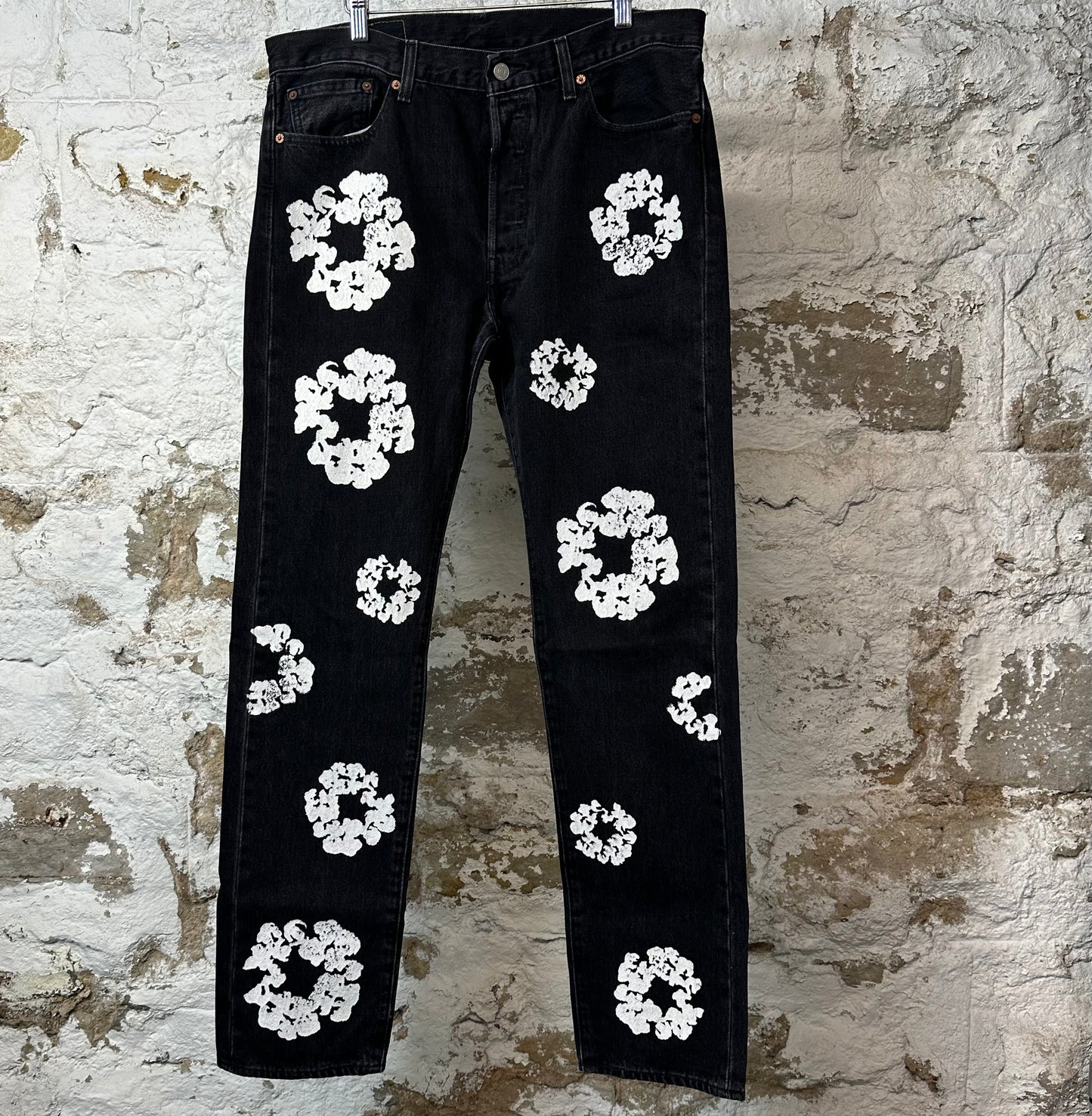 Denim Tears White CW Black Denim Jeans Sz 34