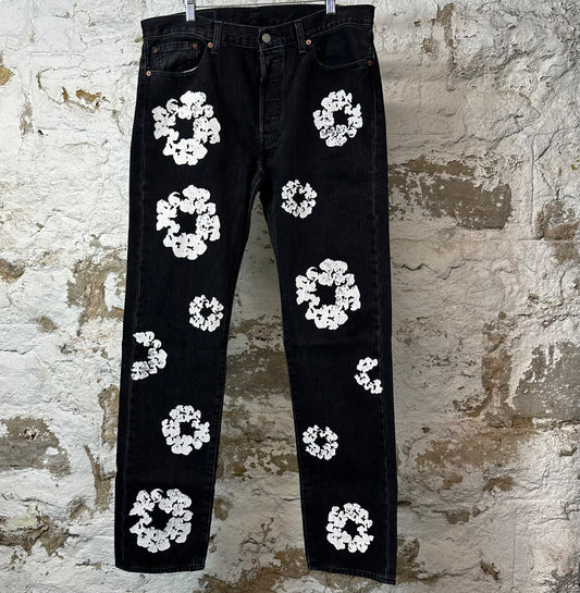 Denim Tears White CW Black Denim Jeans Sz 34