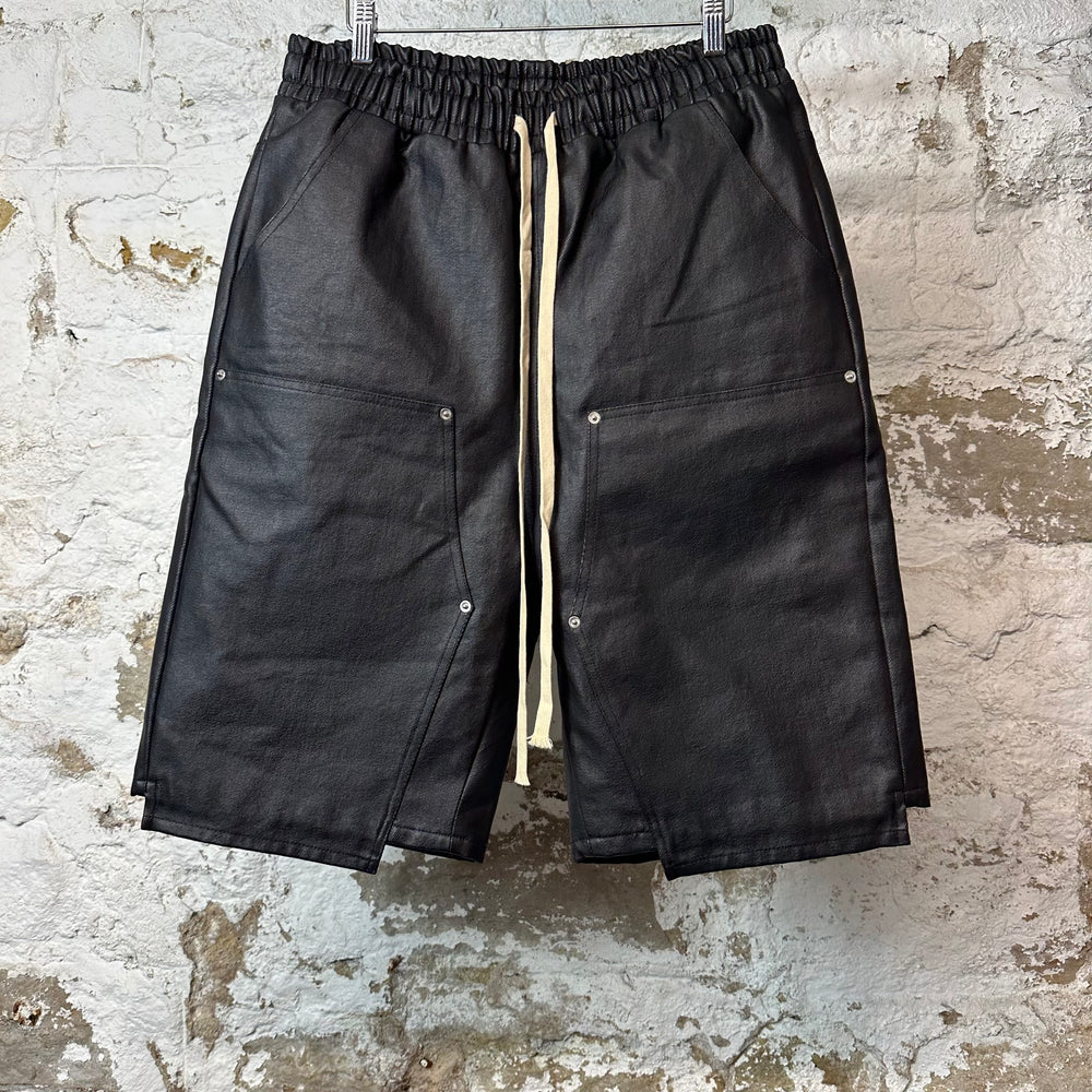 Matiere De Desirs Black Waxed Shorts Sz L
