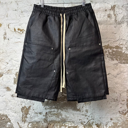 Matiere De Desirs Black Waxed Shorts Sz L