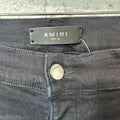 Amiri Paint Drip Spell Black Denim Jeans Sz 34