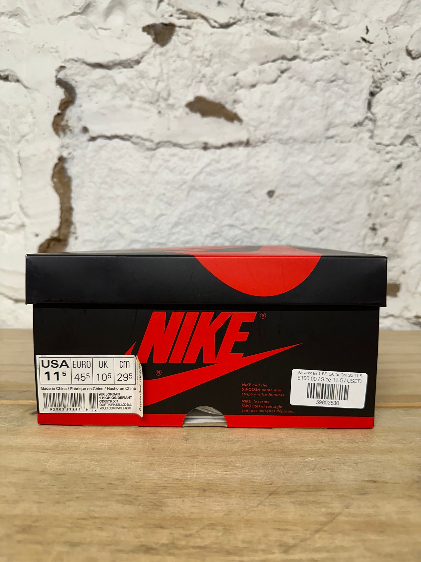 Air Jordan 1 SB LA To Chi Sz 11.5