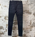 Amiri Black Varsity Patch Black Denim Jeans Sz 34