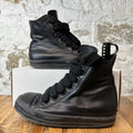 Rick Owens High Jumbo Lace Triple Black Sneaker Sz 7 (40)