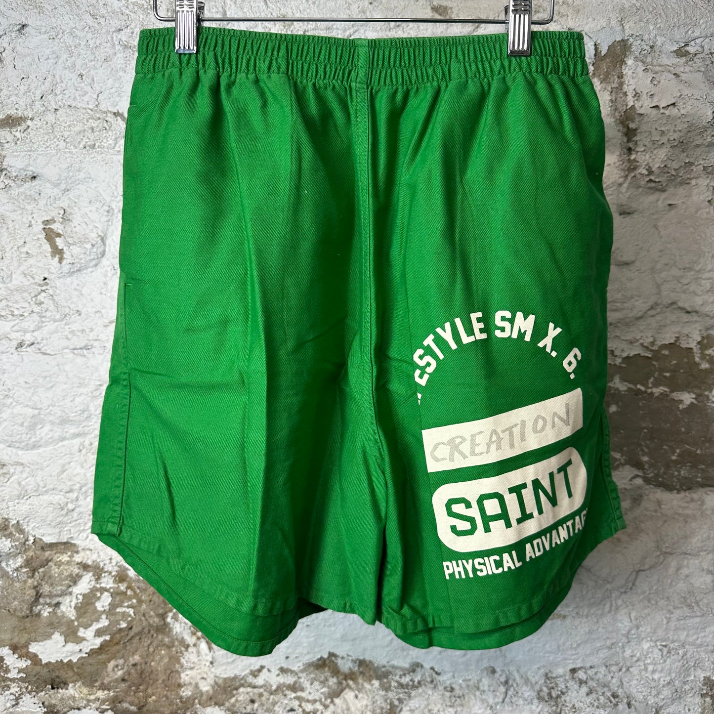 Saint Michael Easy Creation Shorts Green Sz M