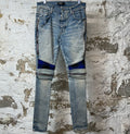 Amiri MX2 Blue Black Patch Blue Denim Jeans Sz 31