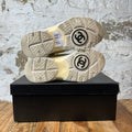 Chanel CC Beige White Trainer Sneaker Sz 6 (38)