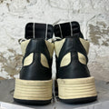 Rick Owens High TURBOWPN Black Cream Sneaker Sz 11.5