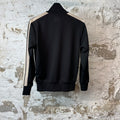 Palm Angels Black Beige Track Jacket Sz XS