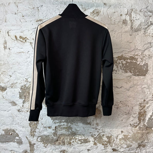 Palm Angels Black Beige Track Jacket Sz XS