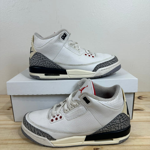 Air Jordan 3 White Cement Reimagined Sz 7Y