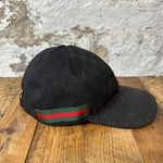 Gucci Black Monogram Hat Sz XL