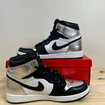 Air Jordan 1 Retro High Silver Toe Sz 10 (11.5W)