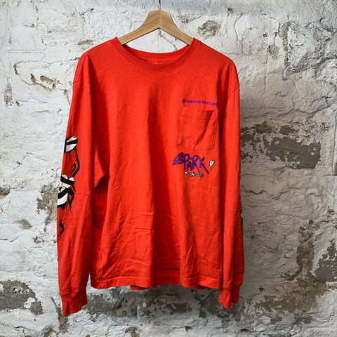 Chrome Hearts Matty Boy Spark L/s Red Sz XL