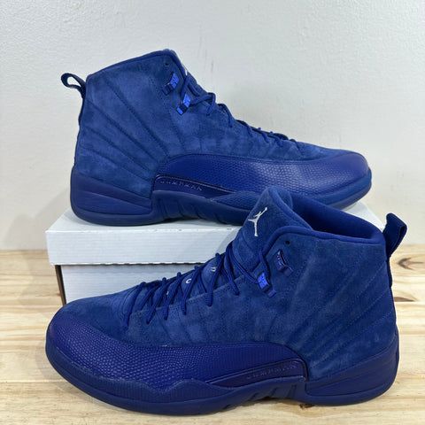 Air Jordan 12 Blue Suede Sz 15