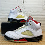 Air Jordan 5 Fire Red Silver Tongue (2020) Sz 10.5