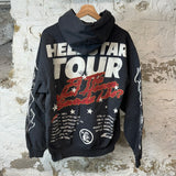 Hellstar Tour Red Gray Hoodie Sz M