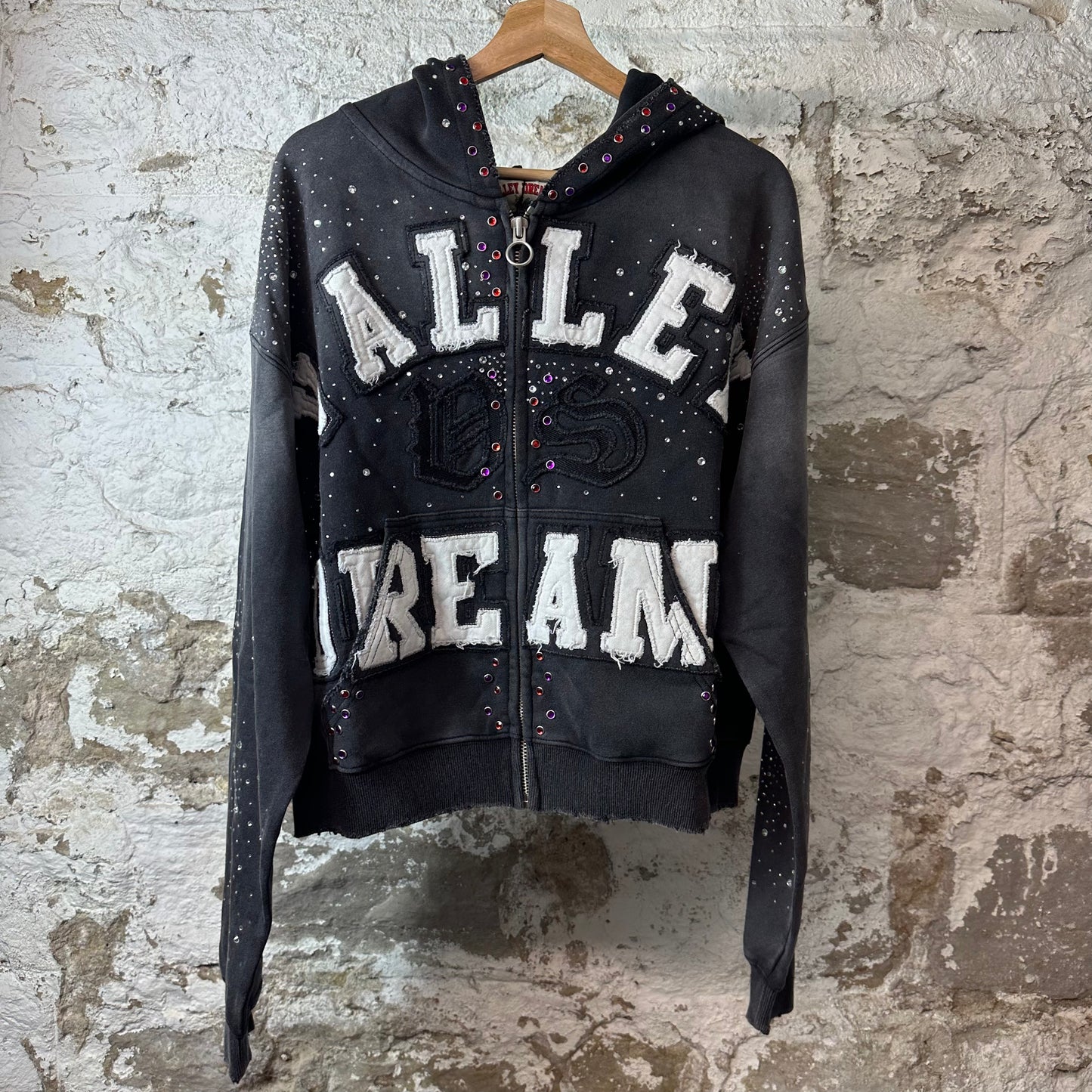 Vale Classico Black Zip Up Hoodie DS