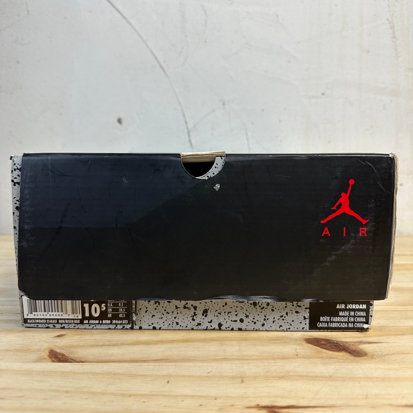Air Jordan 6 Infrared Black Sz 10.5