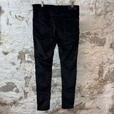 Amiri Plain Black Velour Jeans Sz 34