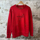 Givenchy Hook Red Crewneck Sz M