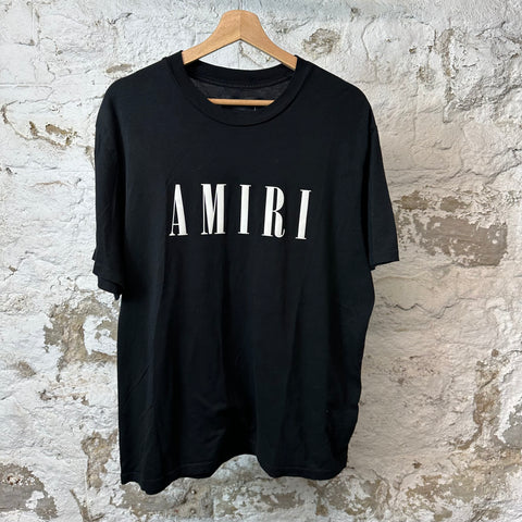 Amiri White Spell Black T-shirt Sz L