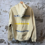 Supreme Small Gray Spell Hoodie Yellow Sz L