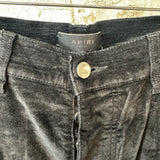 Amiri Plain Black Velour Jeans Sz 34