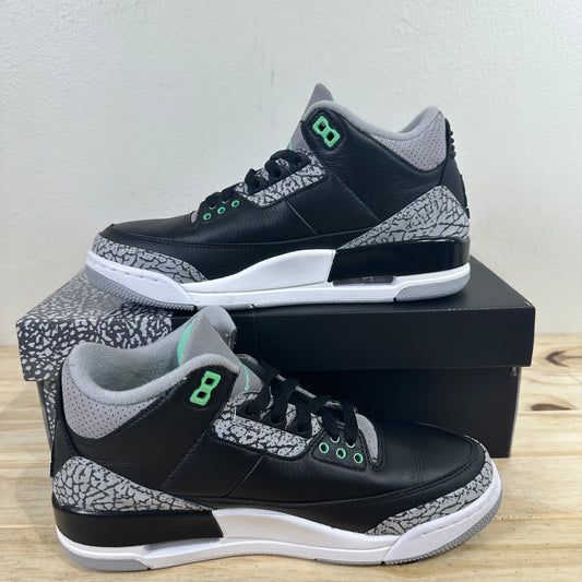 Air Jordan 3 Retro Green Glow Sz 7