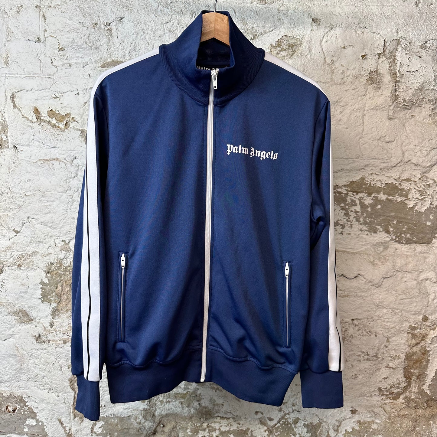 Palm Angels Navy Track Jacket Sz L