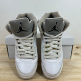 Air Jordan 5 White Metallic Sz 7Y