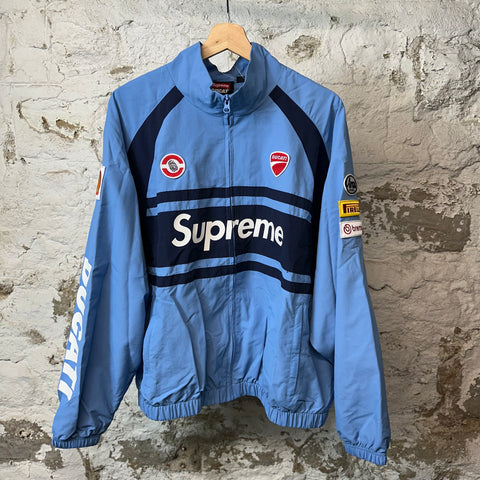 Supreme Ducati Blue Track Jacket Sz M