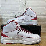 Air Jordan 2 White Red Sz 13