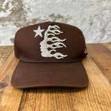 Hellstar Rhinestone Logo Brown Hat