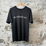 Givenchy Beaded Spellout T-shirt Black Sz S