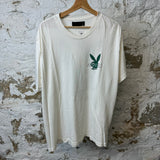 Amiri Green Playboy White T-shirt Sz XL