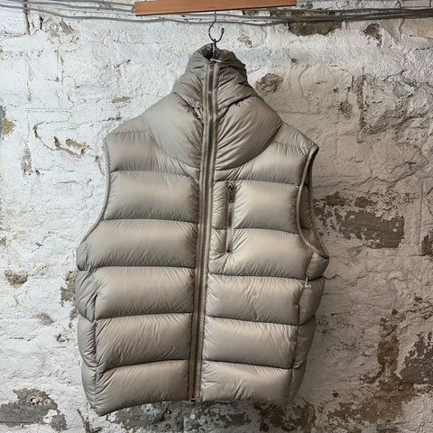 Rick Owens Sealed Puffer Jacket Vest Pearl Sz XL (52)