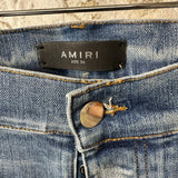 Amiri Plain Blue Denim Jeans Sz 36