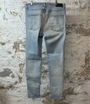 Amiri Tie Dye Patch Blue Denim Size 36